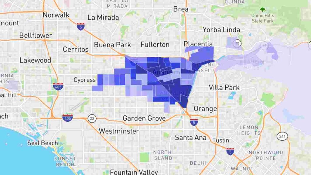 Most Dangerous Neighborhoods in Anaheim
