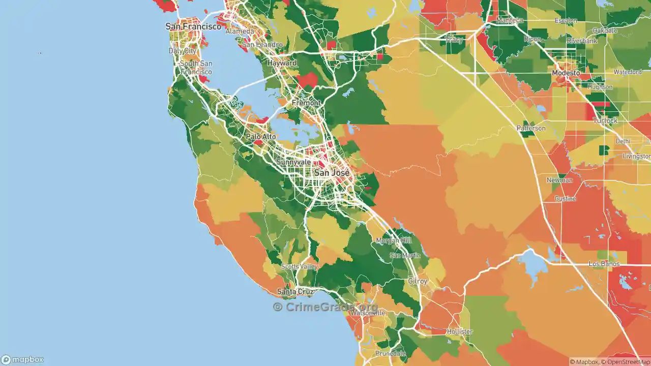 Most Dangerous Neighborhoods in Santa Clara County