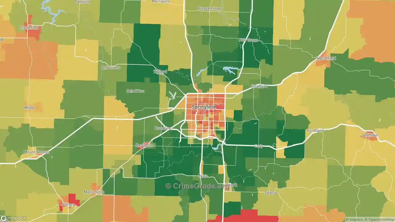 Worst Neighborhoods in Greene County, Missouri