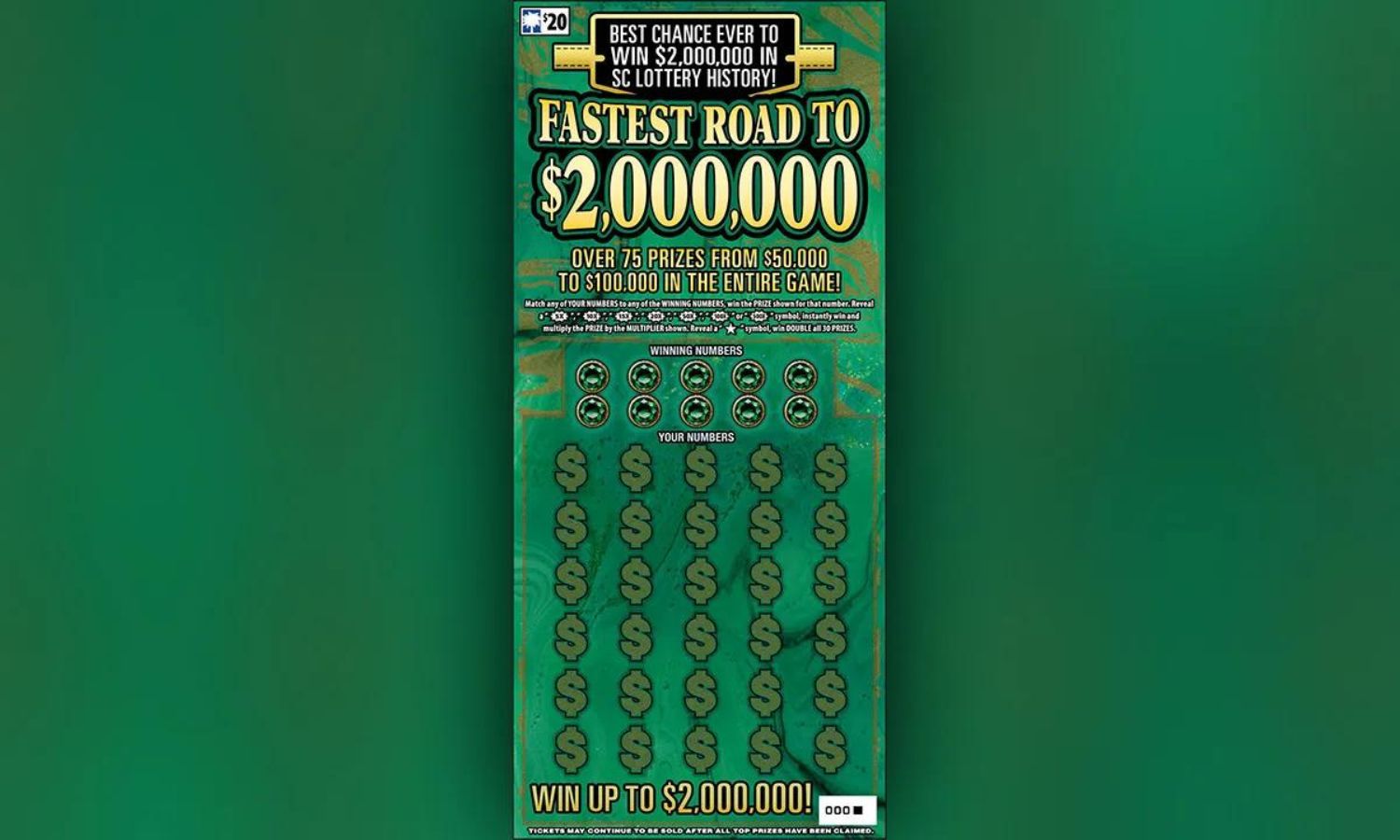 S.C. woman's 'feeling' leads to $2 million lottery prize