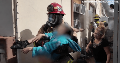 Firefighters in Southern California save young girl as blaze guts home