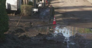 Mud, flooding swamp Southern California wildfire zones after powerful storms 