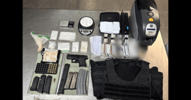 Convicted felon arrested after ghost gun, tactical armor found in San Bernardino County home